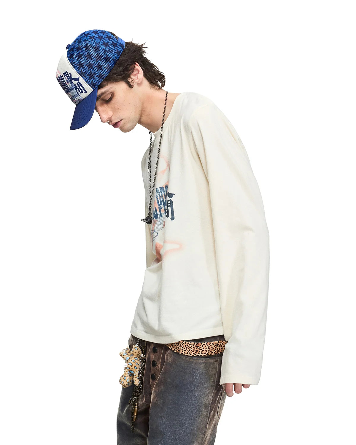 Peoplesense Faded Graphic Long-Sleeve T-Shirt