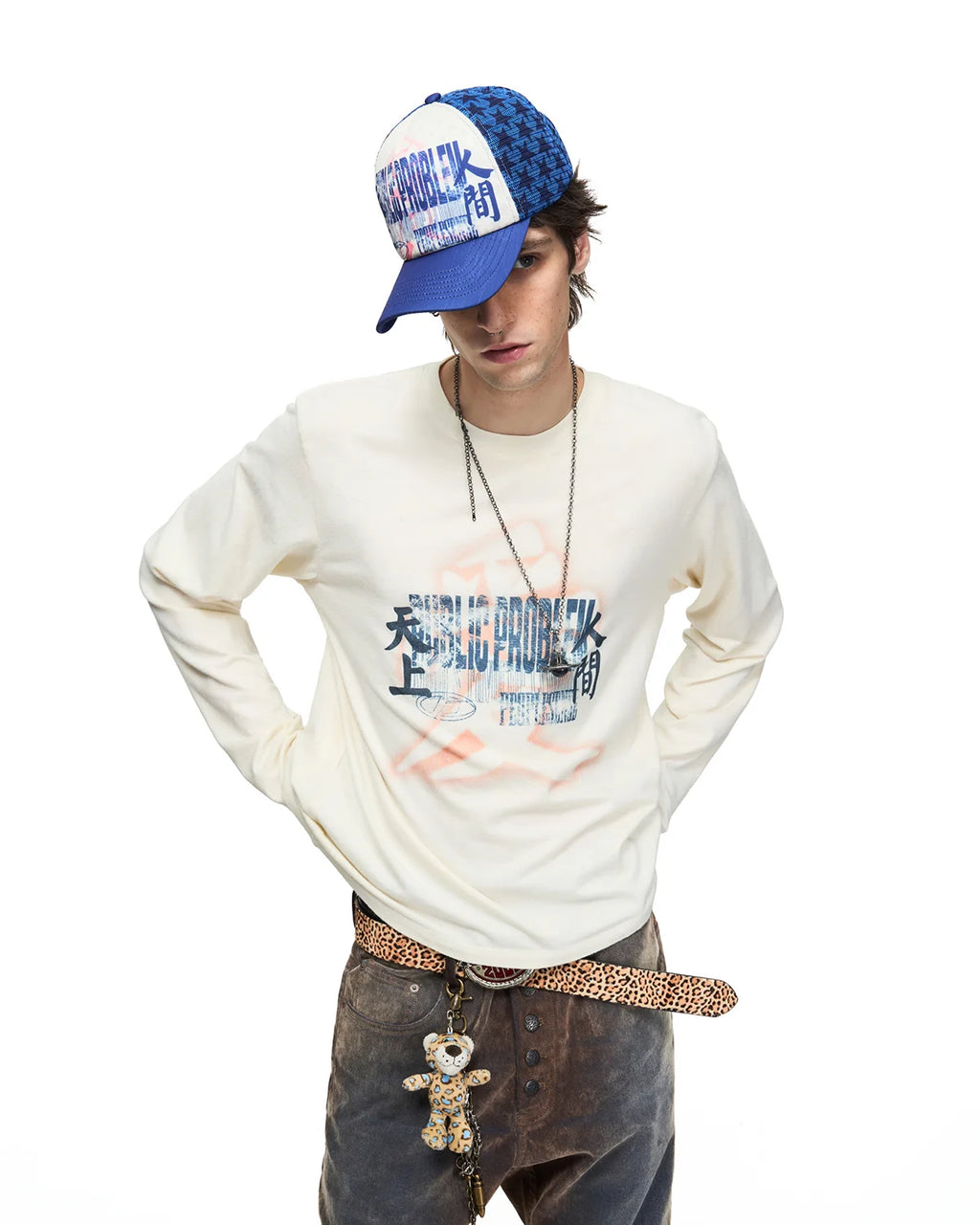 Peoplesense Faded Graphic Long-Sleeve T-Shirt