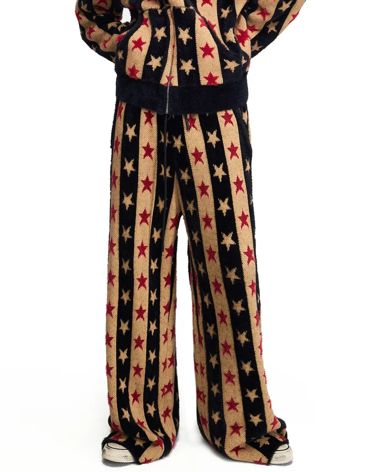 Peoplesense Star Stripe Jacquard Knit Pants