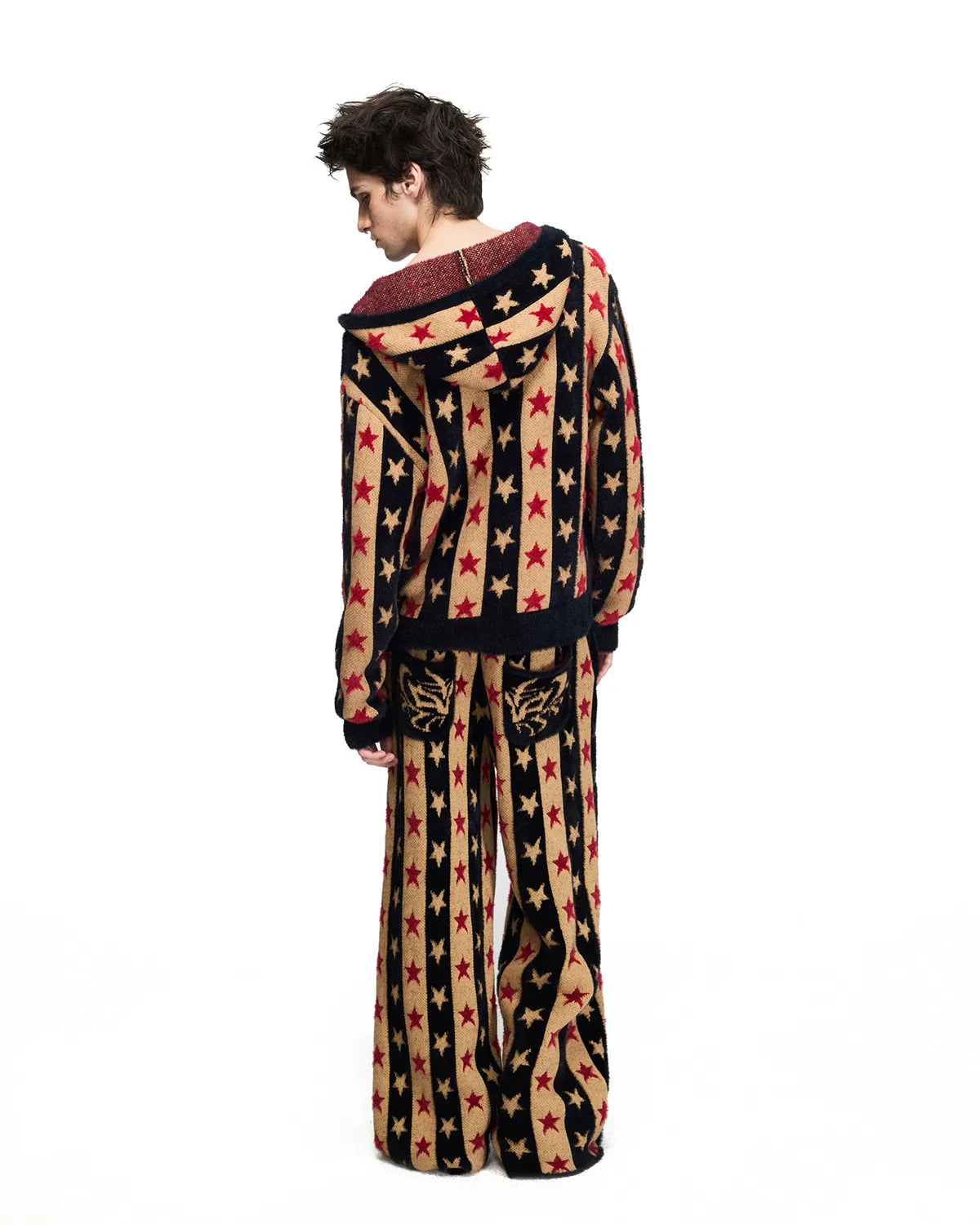 Peoplesense Star Stripe Jacquard Knit Pants