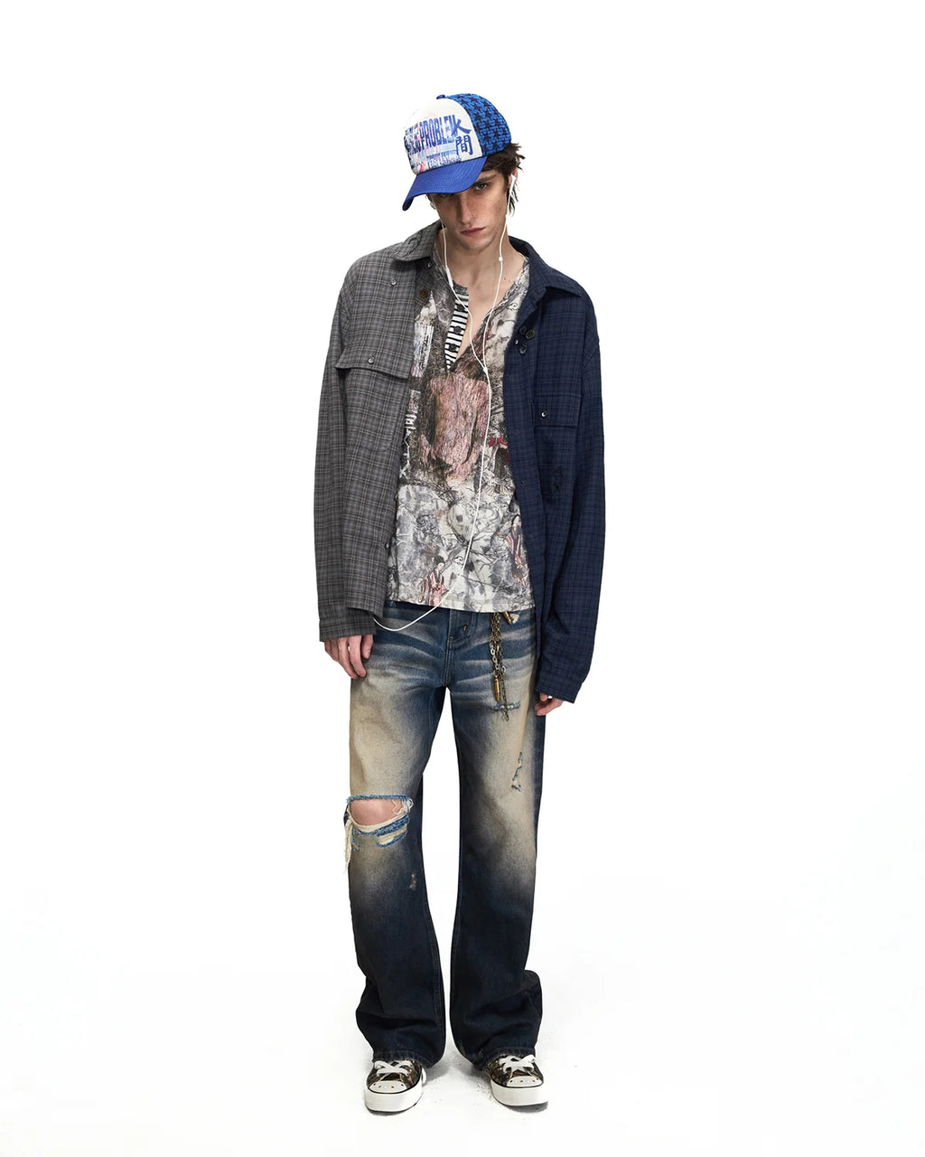 Peoplesense Vintage Distressed Flare Jeans