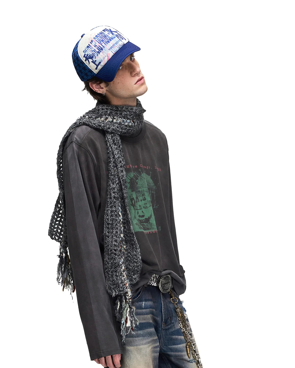 Peoplesense Puppet Figure Layered Long Sleeve T-Shirt