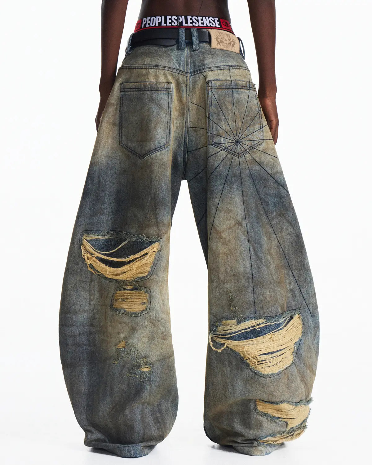 Peoplesense Vintage Drift Print Curved Denim