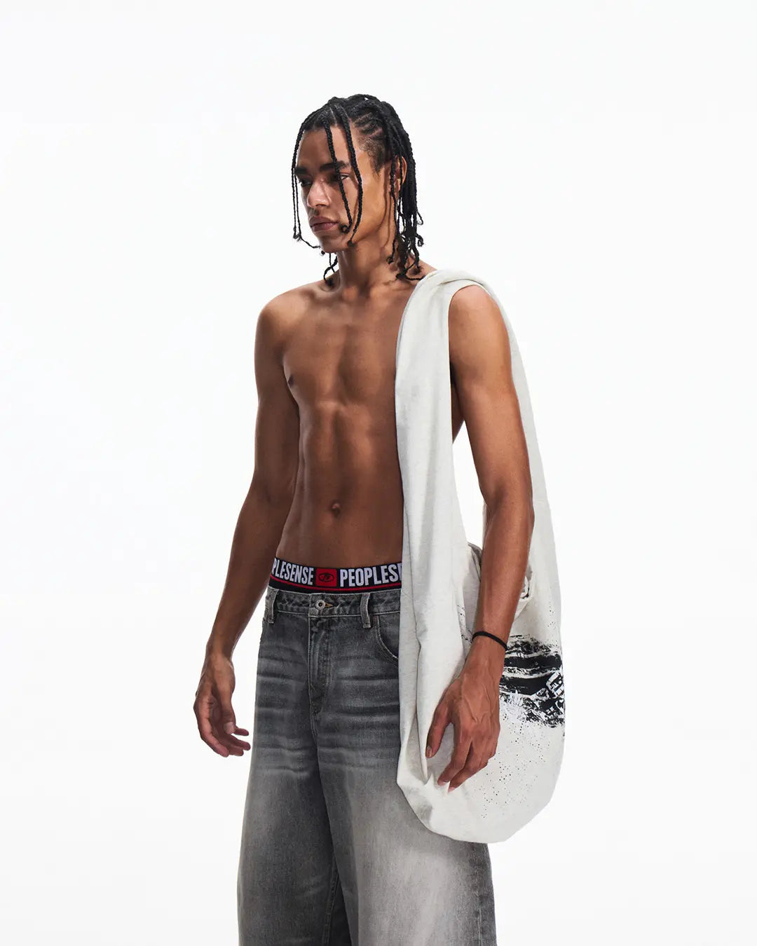 Peoplesense Racing Print Minimalist Shoulder Bag