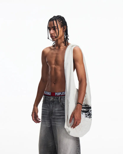 Peoplesense Racing Print Minimalist Shoulder Bag