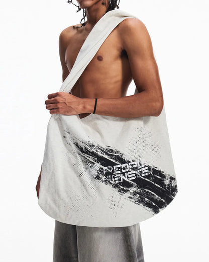 Peoplesense Racing Print Minimalist Shoulder Bag