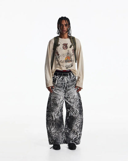 Peoplesense Vintage Champion Wreath Print Racing T-Shirt