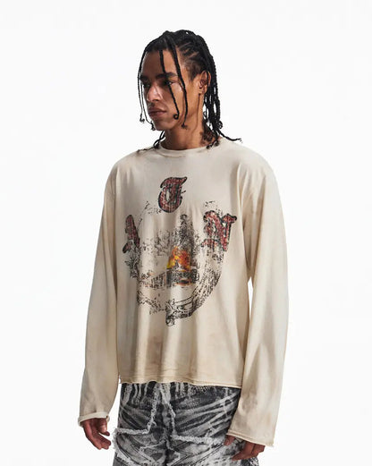 Peoplesense Vintage Champion Wreath Print Racing T-Shirt