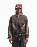 Peoplesense Vintage Deconstructed Camo Crewneck