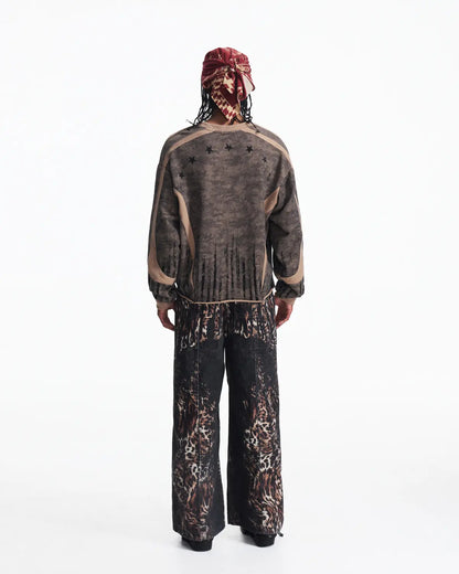 Peoplesense Vintage Deconstructed Camo Crewneck