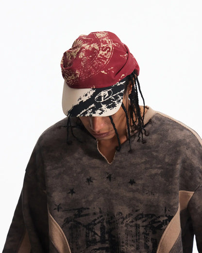 Peoplesense Vintage Deconstructed Camo Crewneck