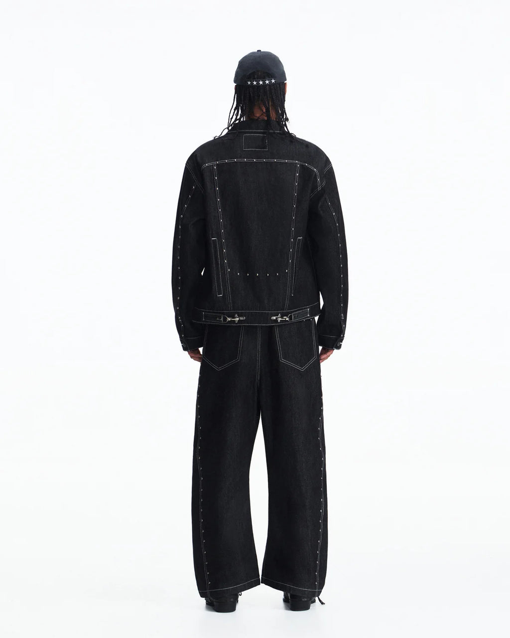 Peoplesense Angled Rivet Raw Denim Jeans