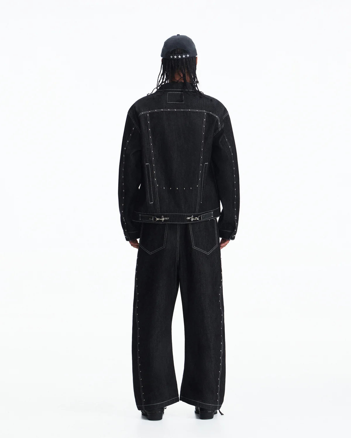 Peoplesense Angled Rivet Raw Denim Jeans