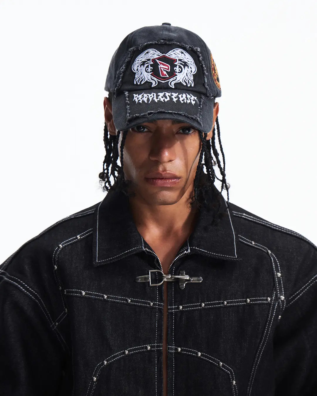 Peoplesense Gothic Cap Featuring Raised Embroidery