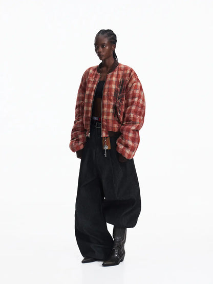 Peoplesense Reversible Crinkled Leather Jacket