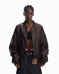 Peoplesense Reversible Crinkled Leather Jacket