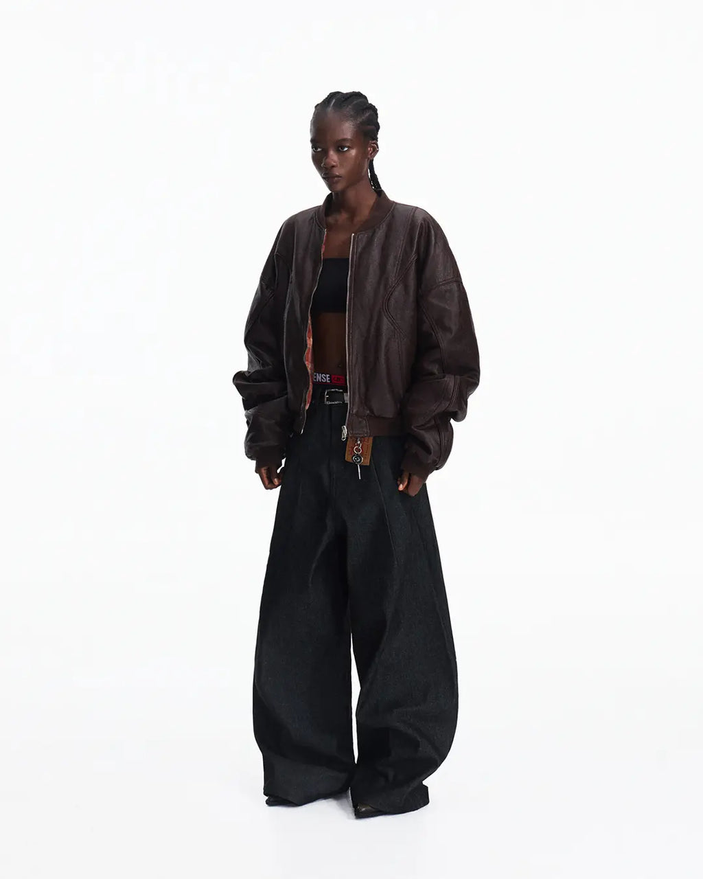 Peoplesense Reversible Crinkled Leather Jacket