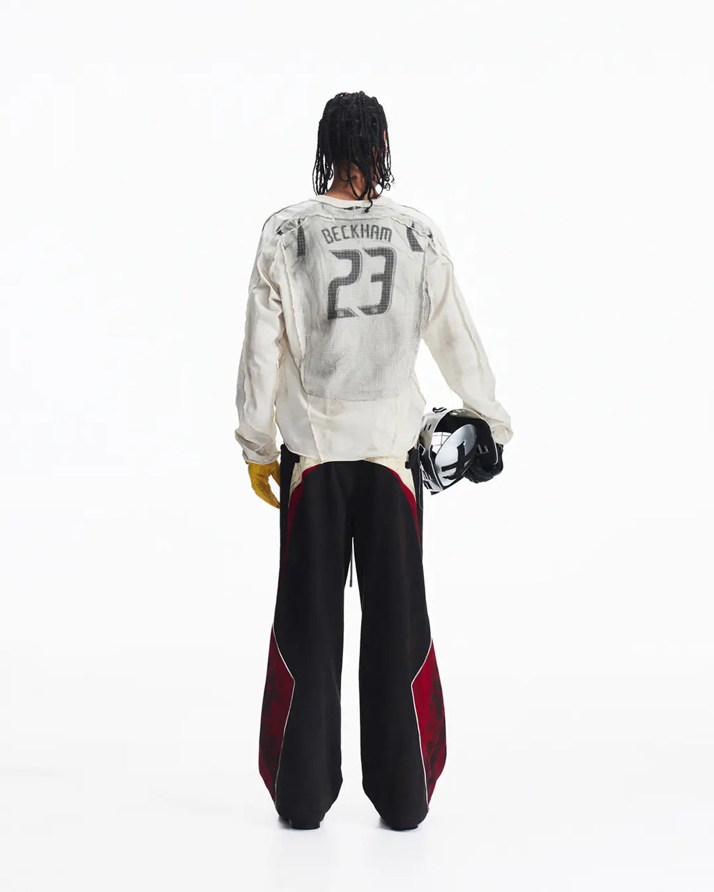 Peoplesense Distressed Racing Long Sleeve Tee
