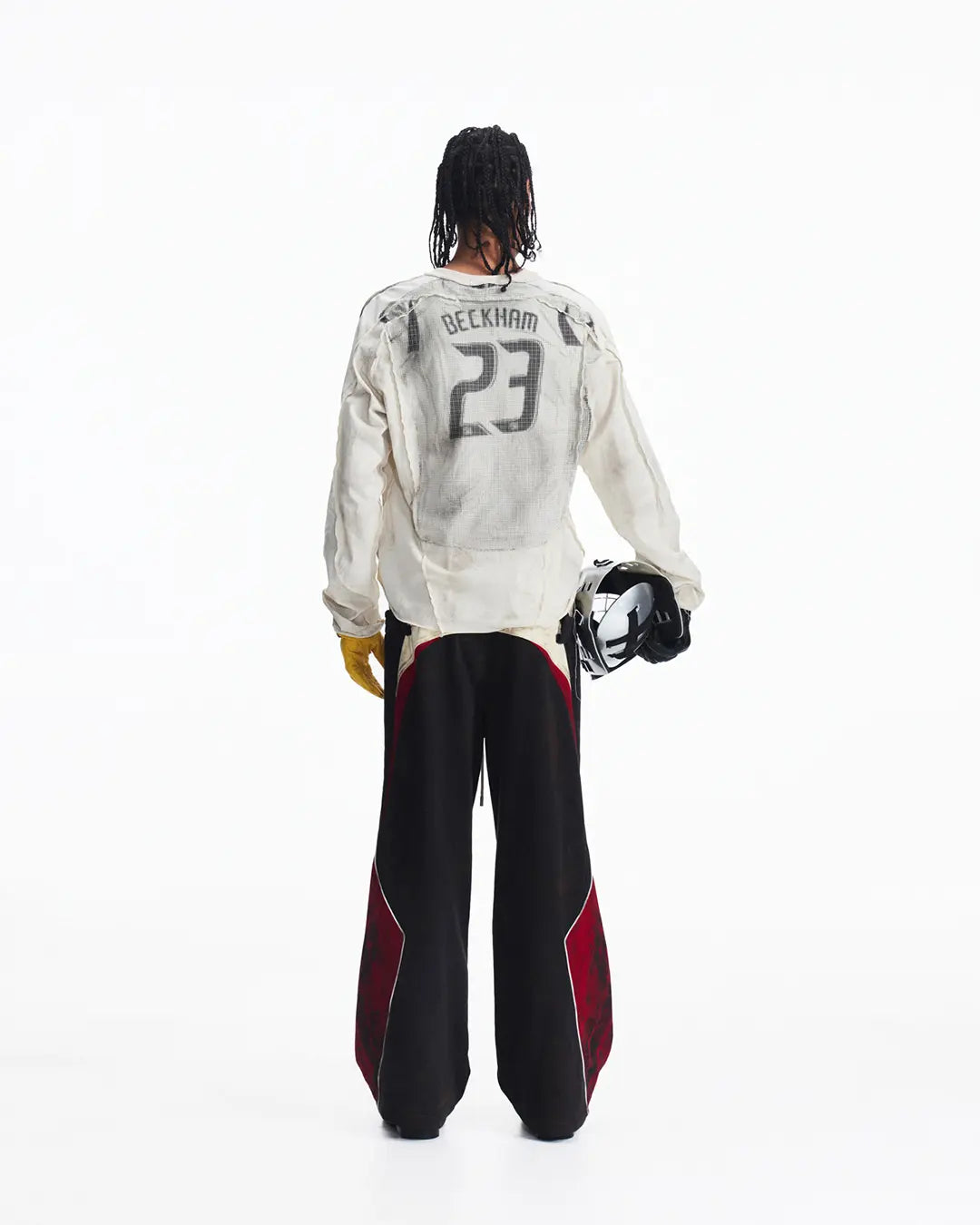 Peoplesense Distressed Racing Long Sleeve Tee