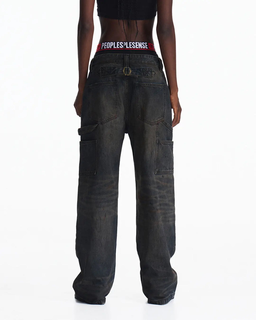 Peoplesense Irregular Hole Mud-Dye Jeans – peoplesense Peoplesense Irregular Hole Mud-Dye Jeans – peoplesense