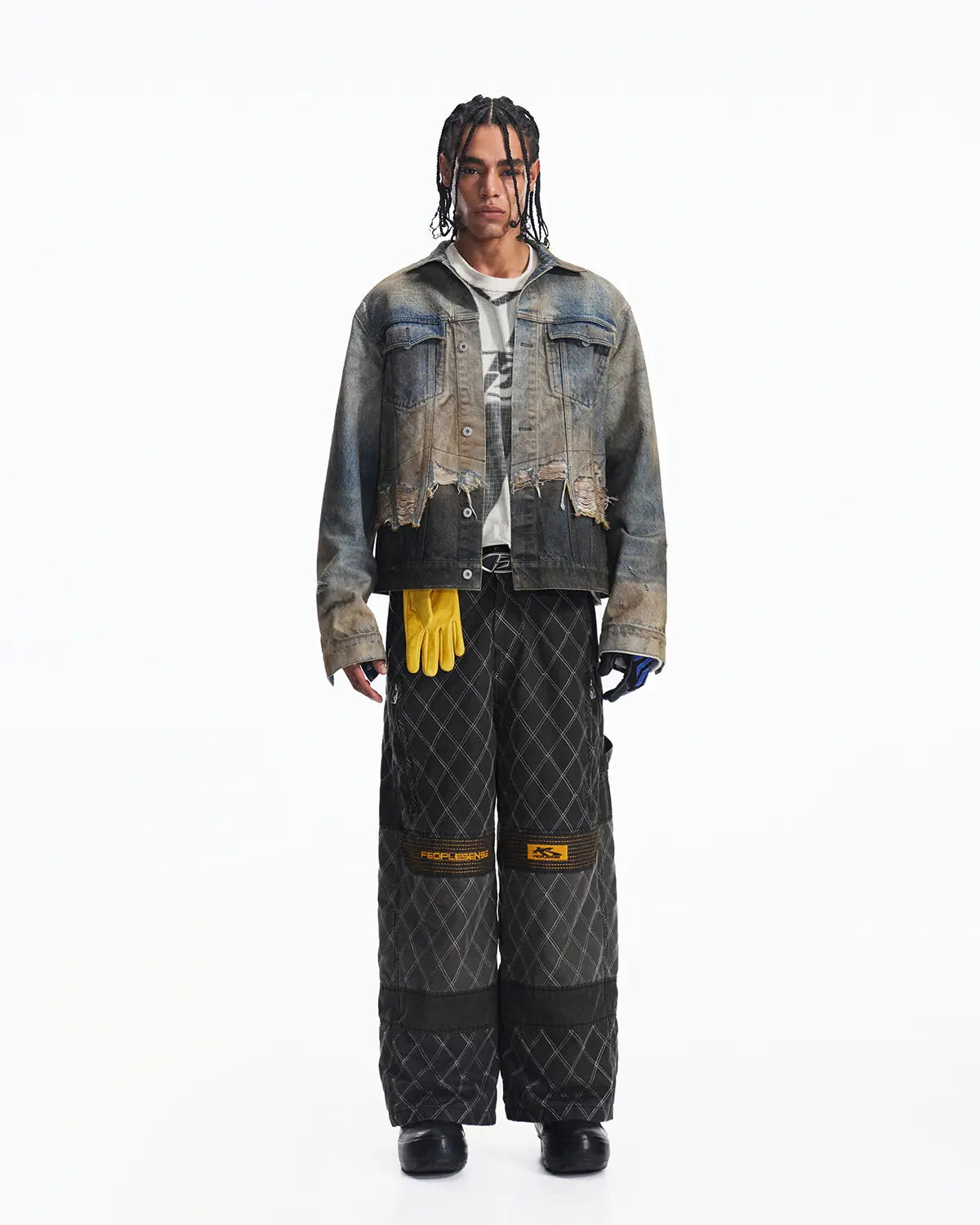 Peoplesense Vintage Washed Quilted Pant