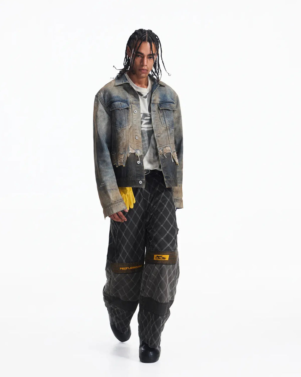 Peoplesense Vintage Washed Quilted Pant
