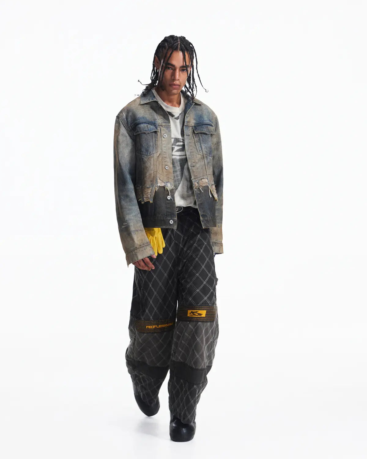 Peoplesense Vintage Washed Quilted Pant