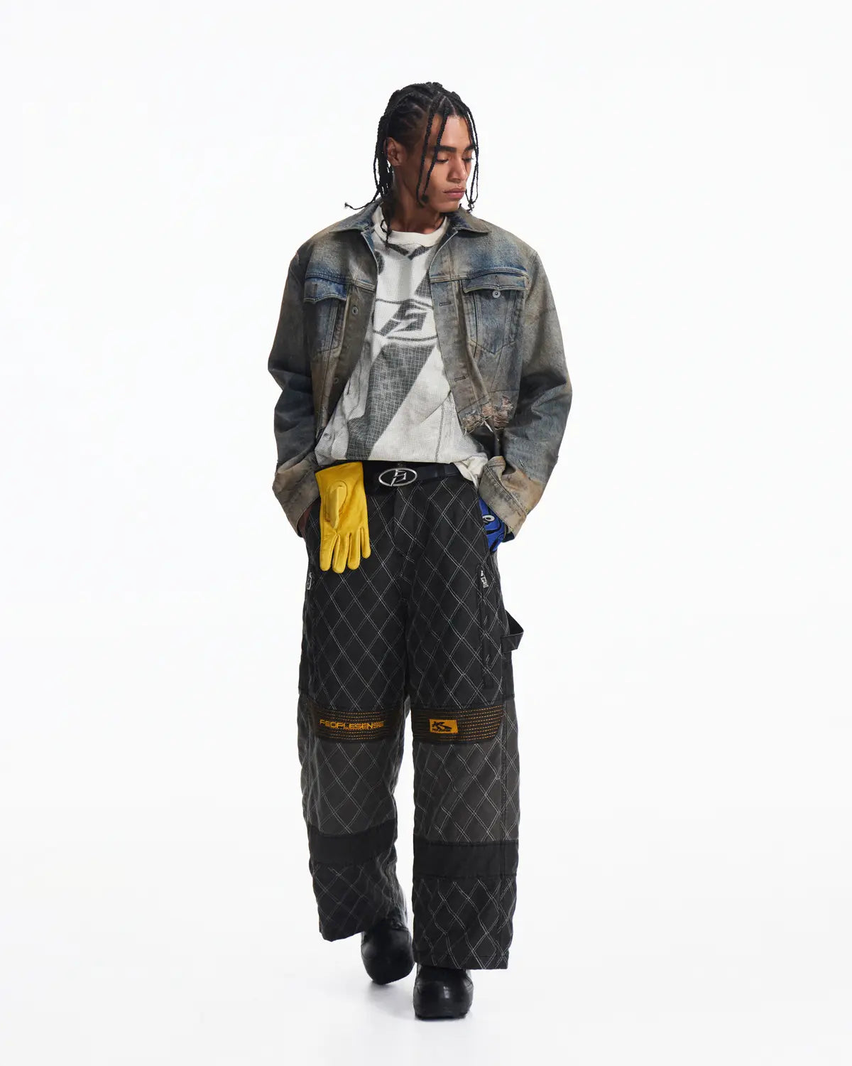 Peoplesense Vintage Washed Quilted Pant