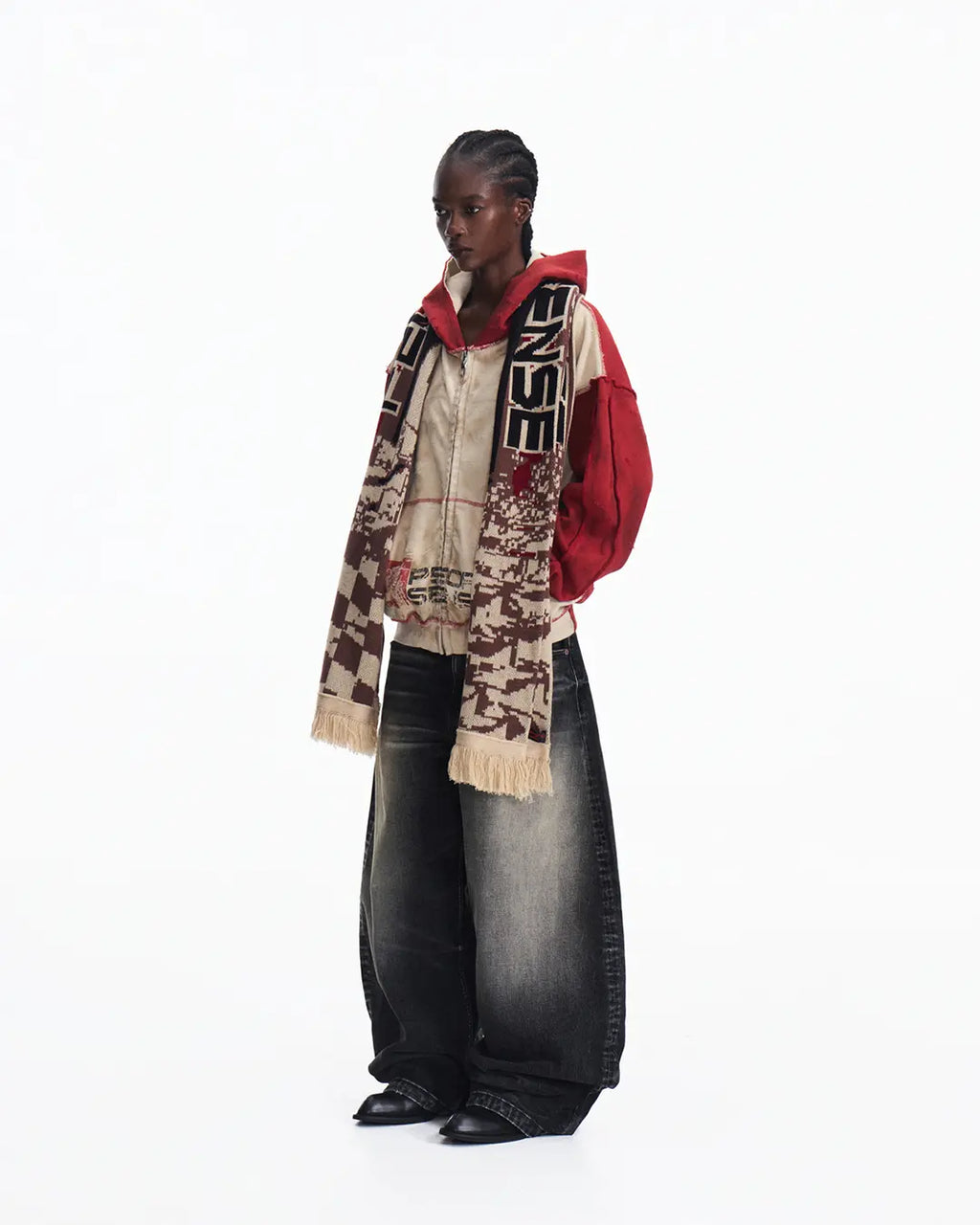 Peoplesense Racing Checkered Scarf