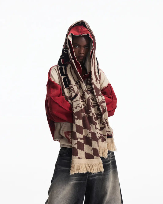 Peoplesense Racing Checkered Scarf