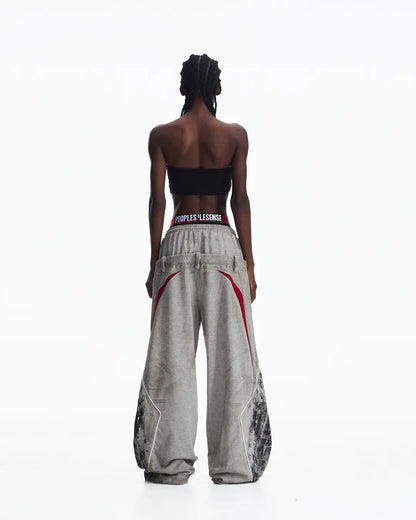 Peoplesense Contrasting Double-Waistband Sweatpants