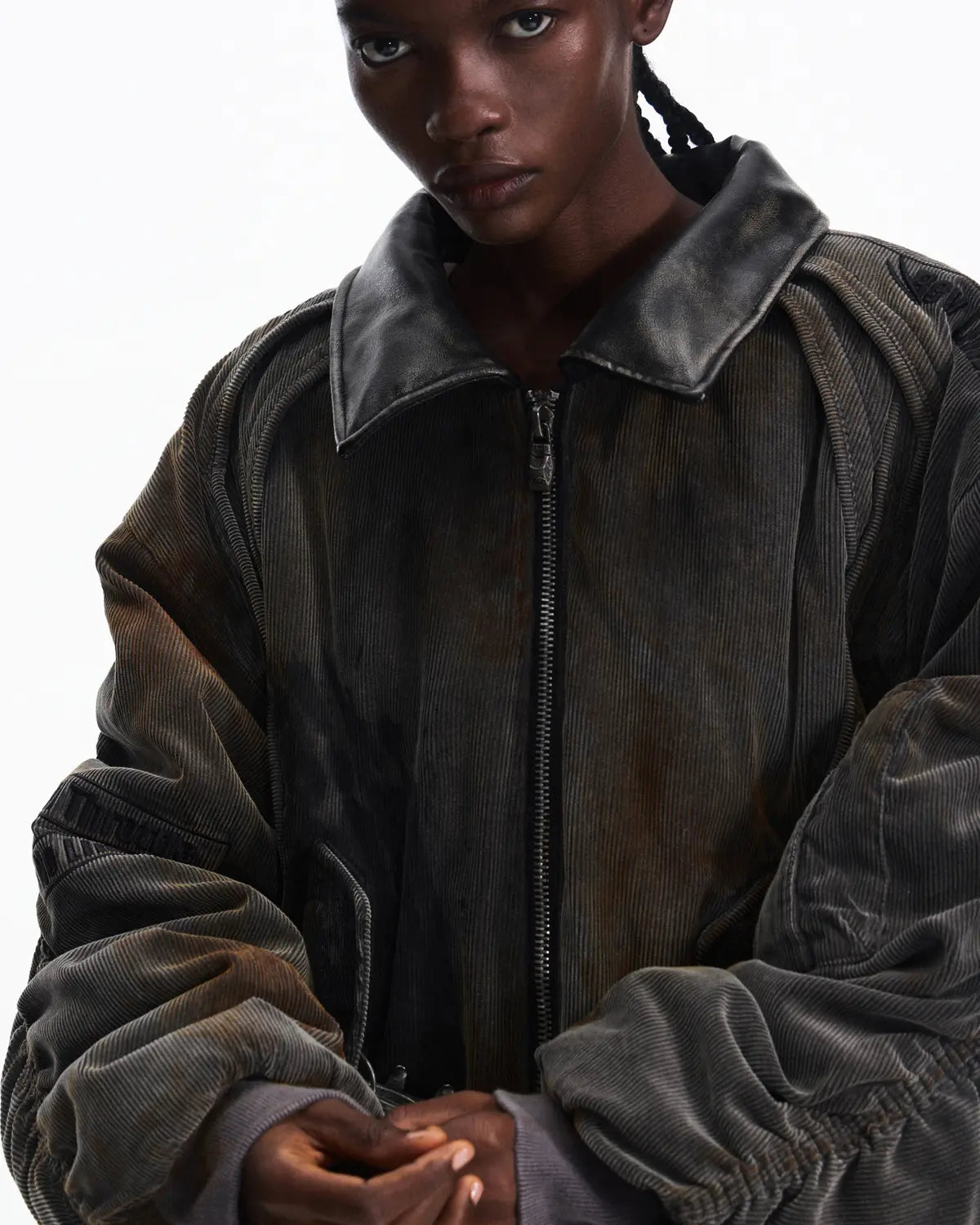 Peoplesense Vintage Corduroy Racer Jacket