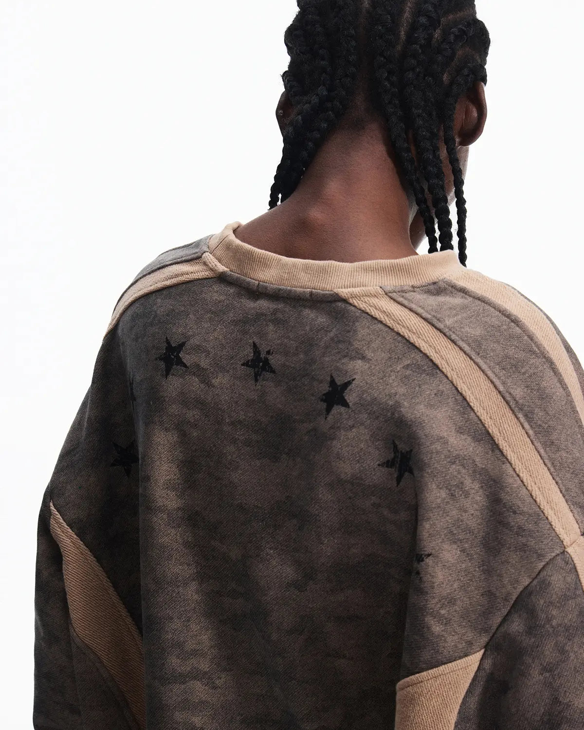 Peoplesense Vintage Deconstructed Camo Crewneck