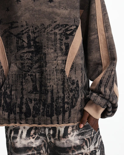 Peoplesense Vintage Deconstructed Camo Crewneck