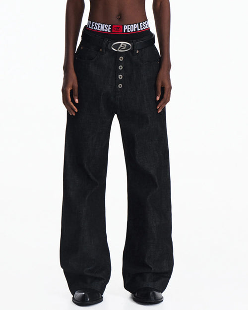 Peoplesense 5-Button Fly Red Selvedge Raw Denim Jeans