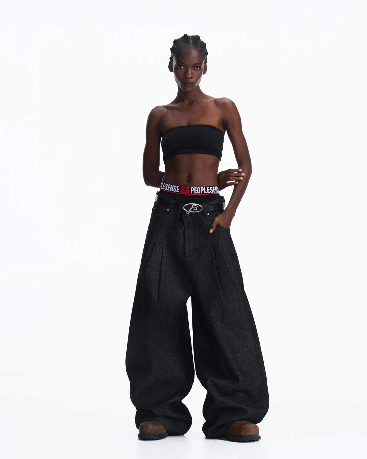 Peoplesense Cone Raw Denim Curved Jeans