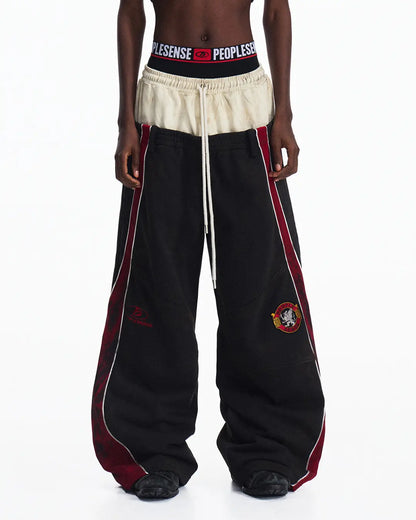 Peoplesense Contrasting Double-Waistband Sweatpants