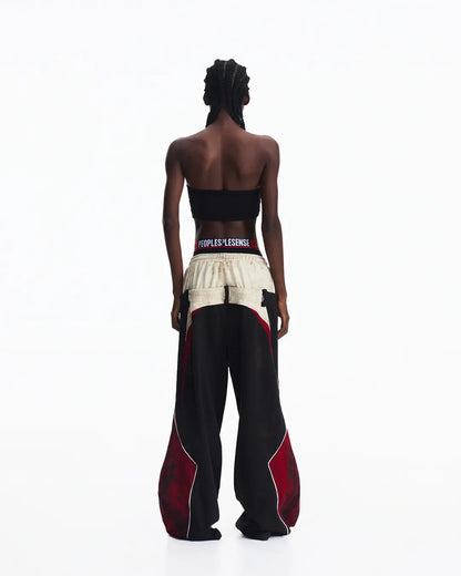 Peoplesense Contrasting Double-Waistband Sweatpants