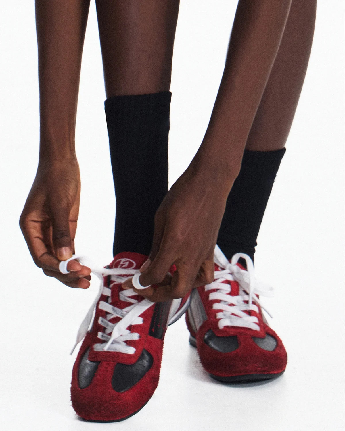 Peoplesense 07 Racer Suede Retro Trainer Red