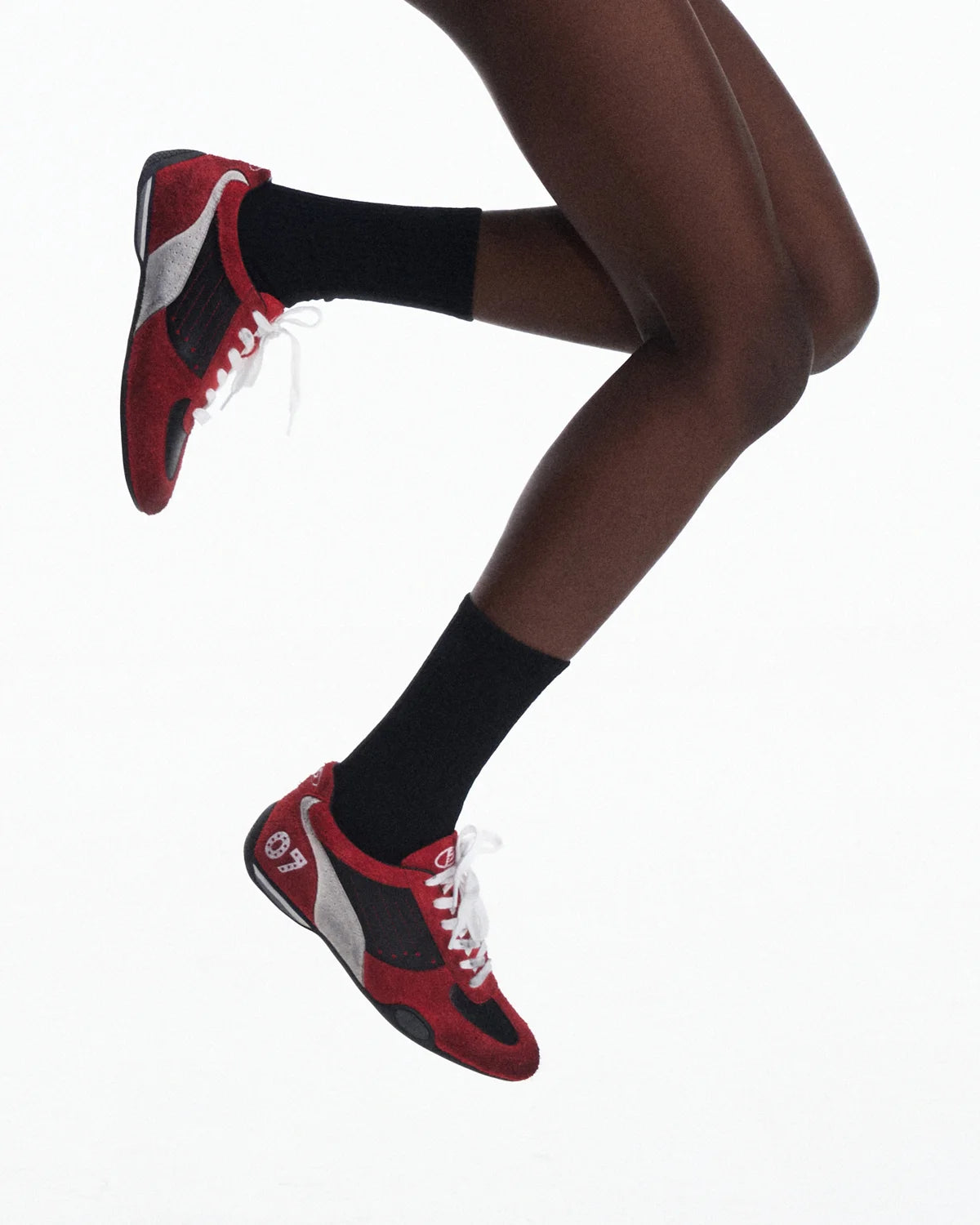 Peoplesense 07 Racer Suede Retro Trainer Red