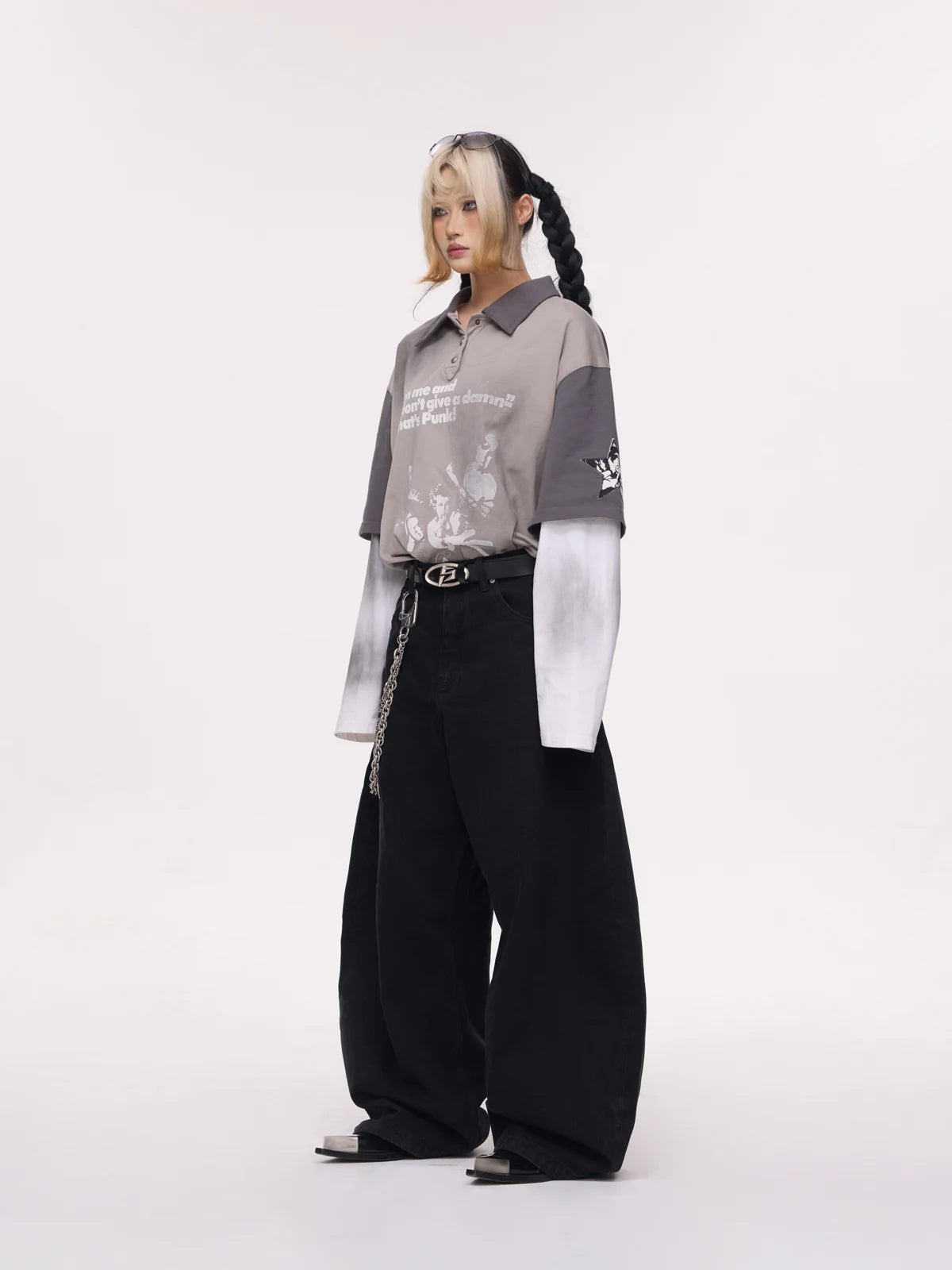 Peoplesense Fake Two-piece Bank Sweatshirt