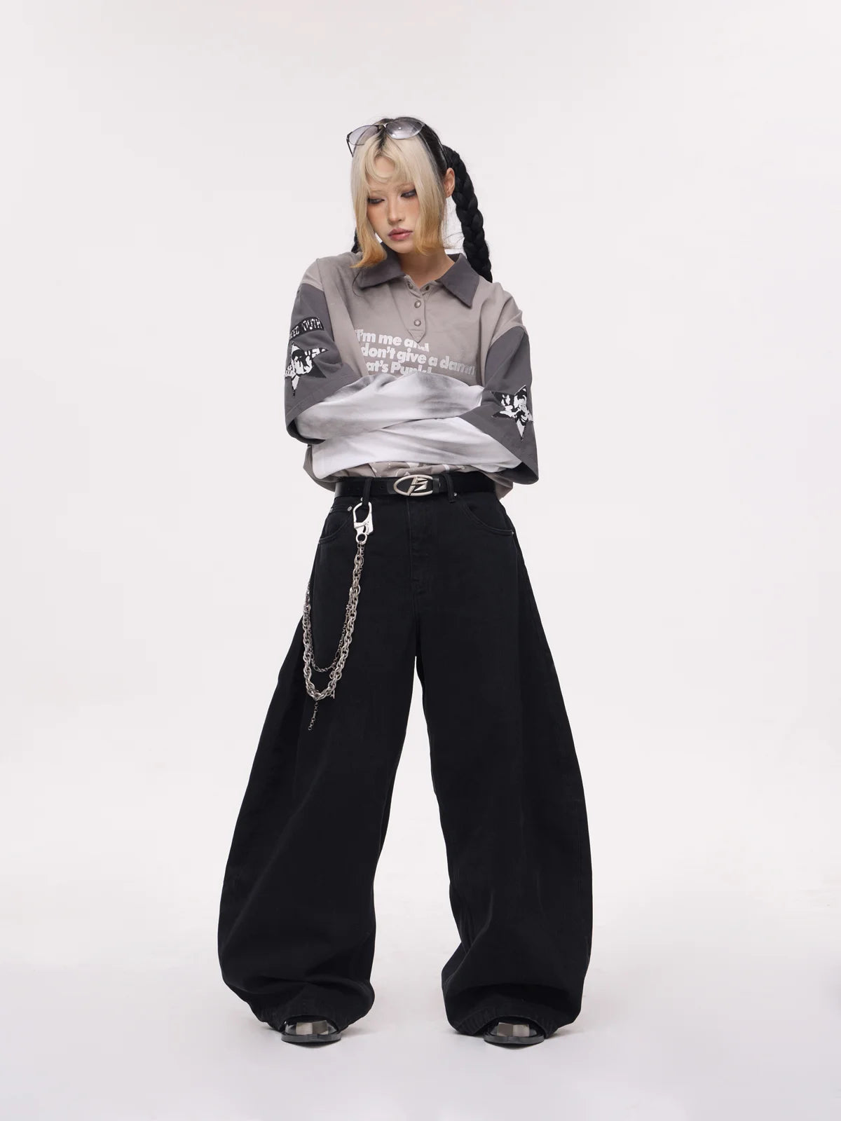 Peoplesense Fake Two-piece Bank Sweatshirt