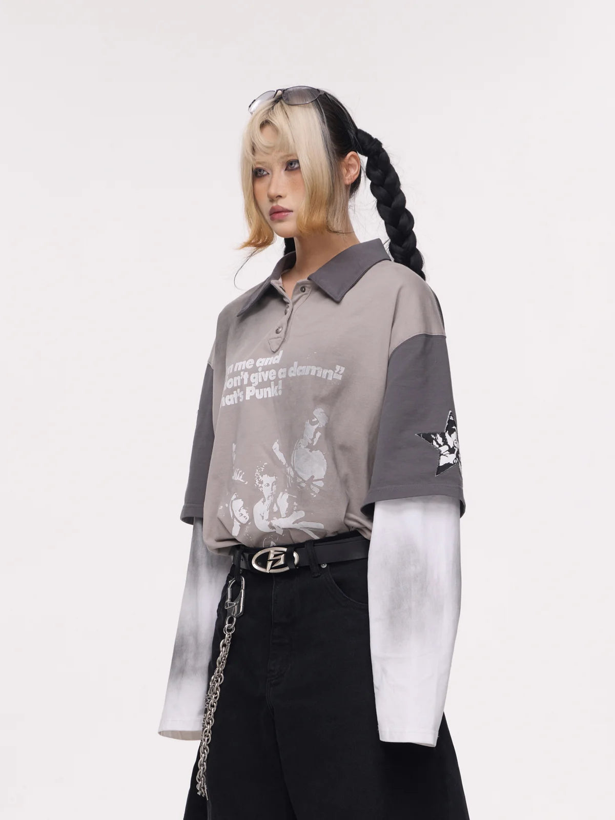 Peoplesense Fake Two-piece Bank Sweatshirt