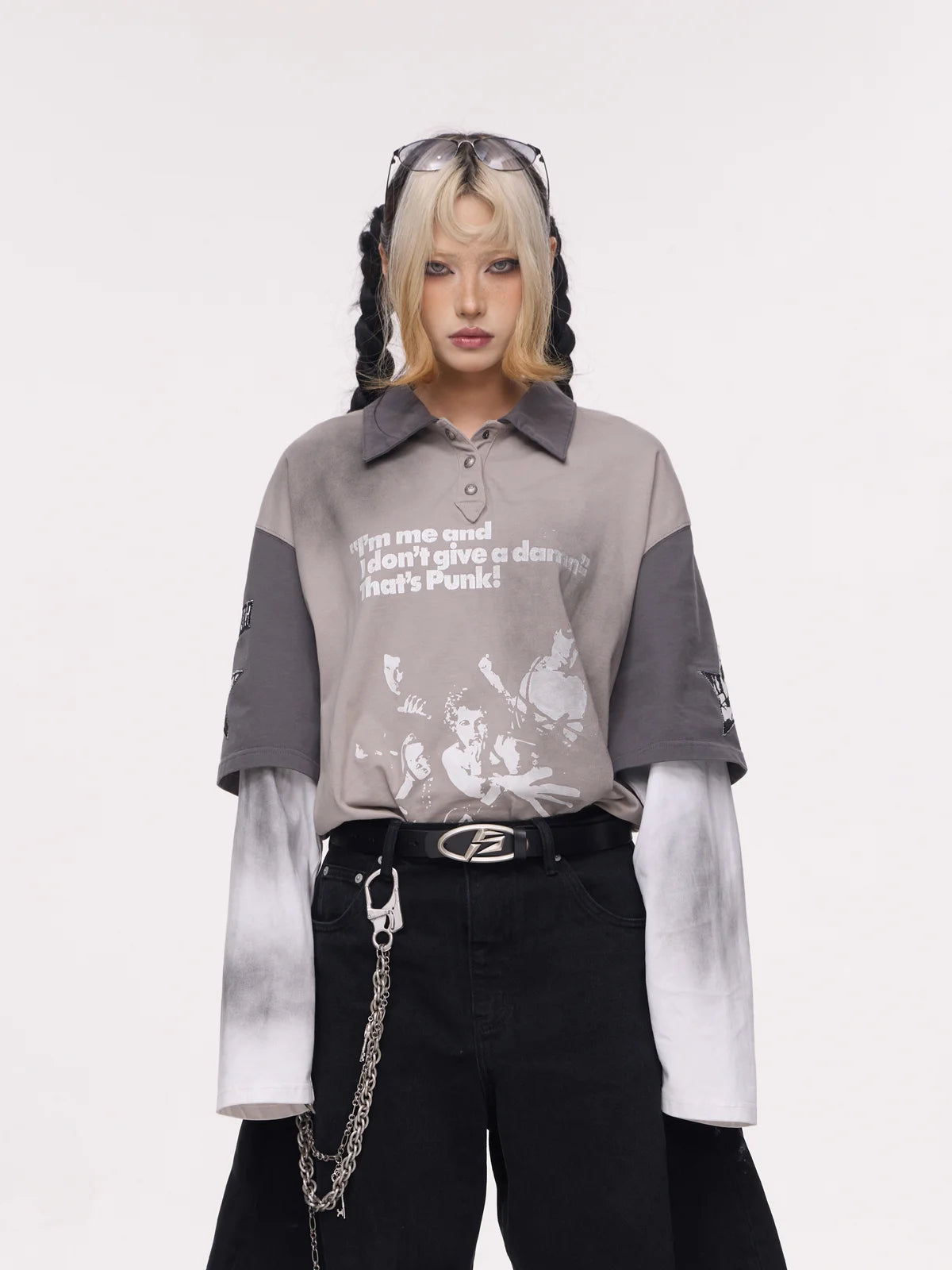 Peoplesense Fake Two-piece Bank Sweatshirt