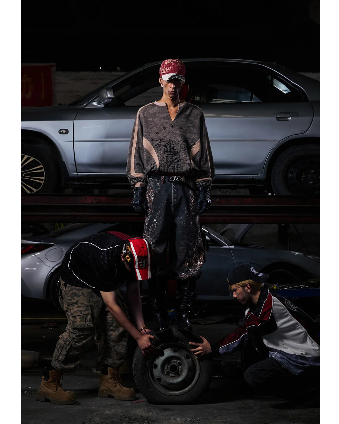 Peoplesense Mixed Animal Print Straight-Leg Pants