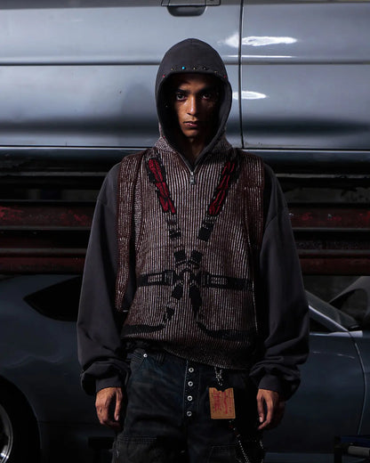 Peoplesense Vintage Washed Racing Knit Vest