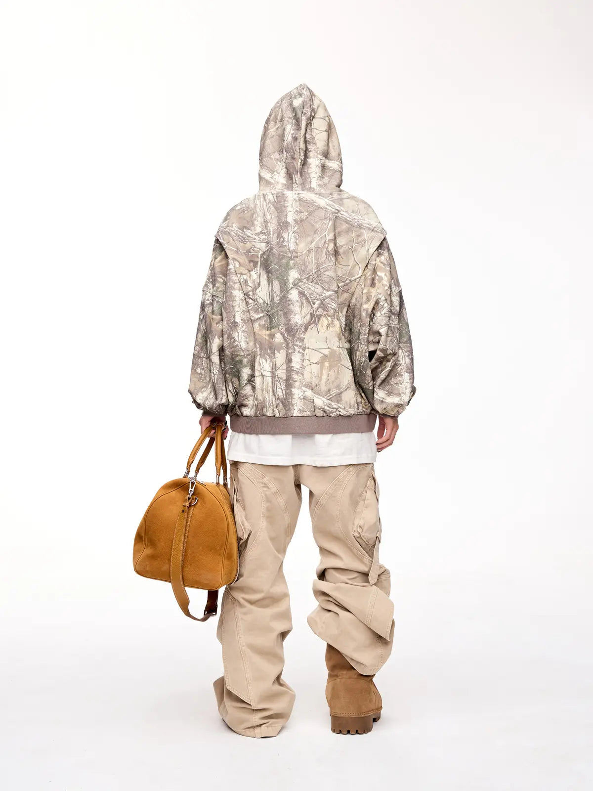 Peoplesense Punk Camo Branch Print Hoodie