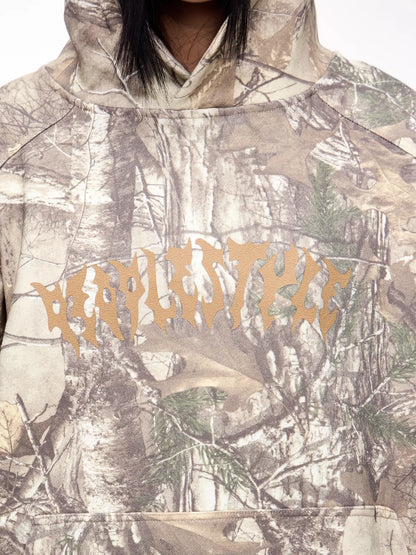 Peoplesense Punk Camo Branch Print Hoodie