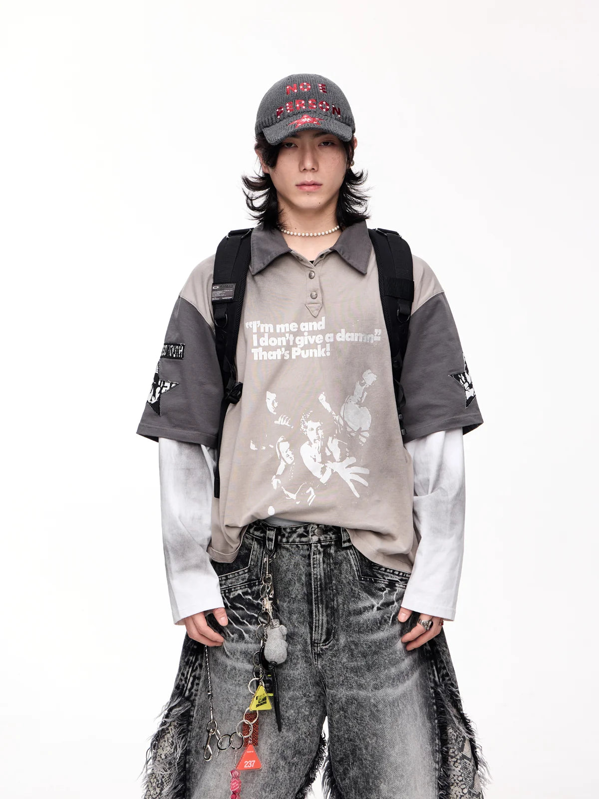 Peoplesense Fake Two-piece Bank Sweatshirt