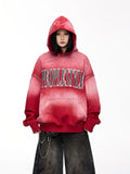 Peoplesense Detachable Embroidered Hoodie Red